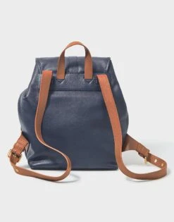 Layla Leather Rucksack -Crew Clothing WSN006 NAVY 8
