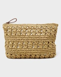 Straw Clutch Bag -Crew Clothing WSN013 STRAW 2