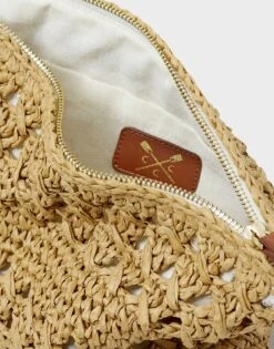 Straw Clutch Bag -Crew Clothing WSN013 STRAW 3