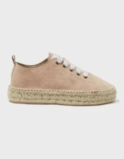 Lexi Suede Espadrille -Crew Clothing WSR013 PINK 3