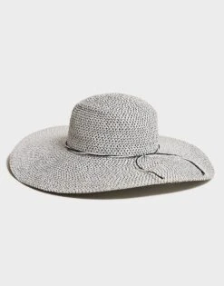 Straw Sun Hat -Crew Clothing WSU003 WHTNAVY 6