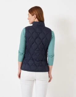 Lightweight Quilted Gilet 6 Lightweight Quilted Gilet -Crew Clothing WTA025 NAVY 2