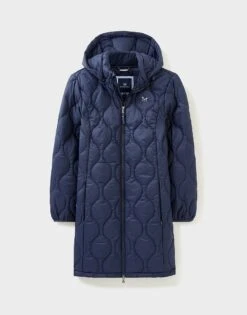 Lightweight Quilted Coat 9 Lightweight Quilted Coat -Crew Clothing WTA078 NAVY 6
