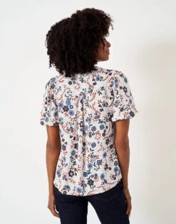 Gail Blouse 7 Gail Blouse -Crew Clothing WTC007 CREAMPRT 2