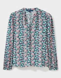 Orla Blouse -Crew Clothing WTC020 TEALPRNT 6