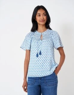 Nala Top -Crew Clothing WTC028 WHTBLUE 3
