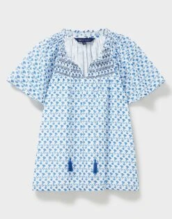 Nala Top -Crew Clothing WTC028 WHTBLUE 6