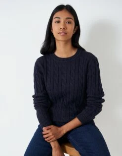 Chunky Heritage Crew Neck Cable Knit Jumper