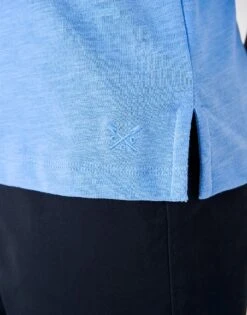 Long Sleeve Perfect Slub Crew Neck T-Shirt -Crew Clothing WTE027 BLUE 4