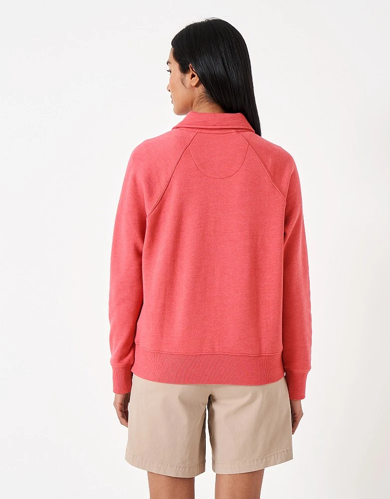 Half Button Placket Raglan Sweatshirt 3 Half Button Placket Raglan Sweatshirt - Image 3