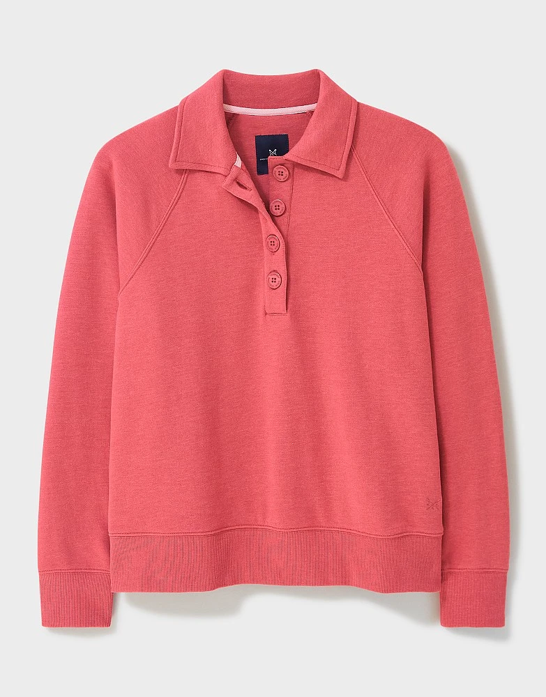 Half Button Placket Raglan Sweatshirt 6 Half Button Placket Raglan Sweatshirt - Image 6