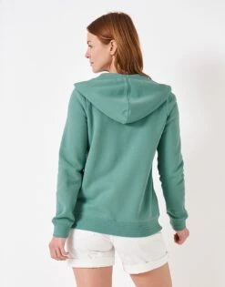 Heritage Zip Through Hoodie 6 Heritage Zip Through Hoodie -Crew Clothing WTF043 OILTEAL 2