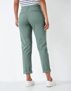 Chino Trousers 8 Chino Trousers -Crew Clothing WTG003 KHAKI 3