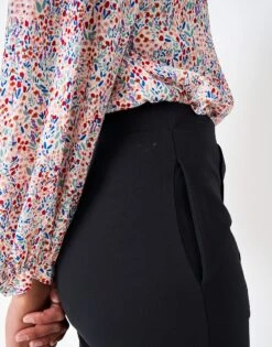 Westbourne Ponte Trouser -Crew Clothing WTG011 BLACK 3