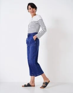Wide Leg Cropped Jeans