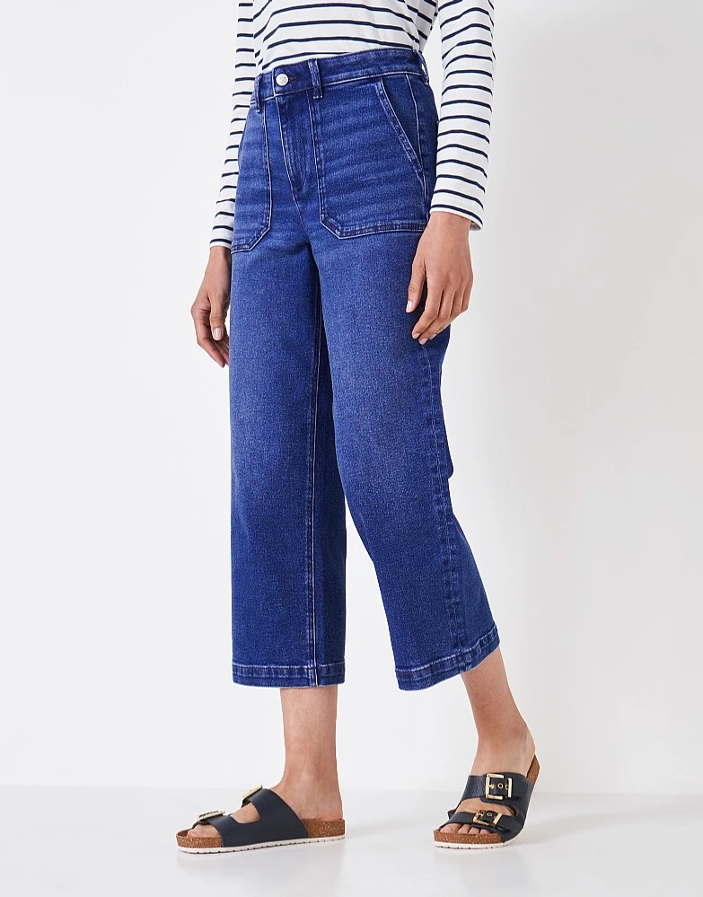 Wide Leg Cropped Jeans 2 Wide Leg Cropped Jeans - Image 2