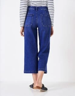 Wide Leg Cropped Jeans 7 Wide Leg Cropped Jeans -Crew Clothing WTH011 DENIM 2