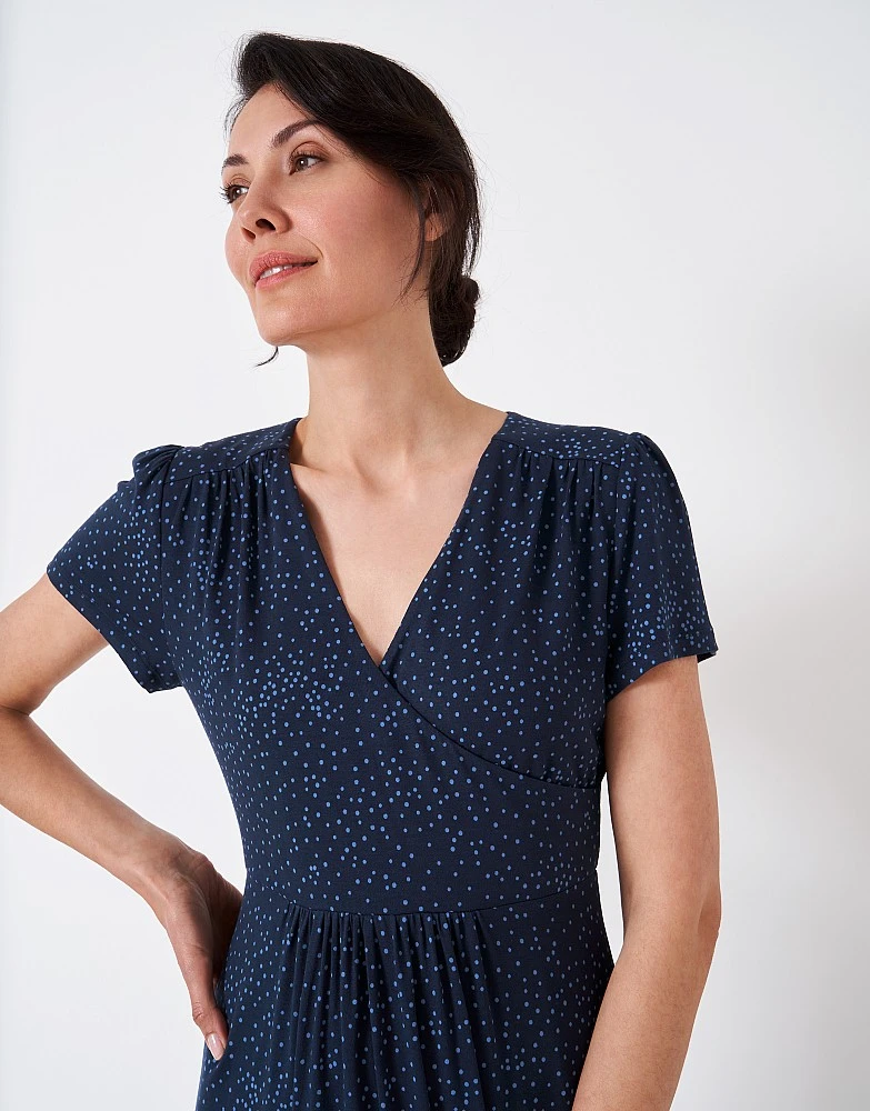 Edith Wrap Jersey Dress 4 Edith Wrap Jersey Dress - Image 4