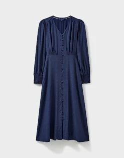 Karla Jaquard Dress 9 Karla Jaquard Dress -Crew Clothing WTJ025 NAVYSPOT 6