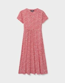 Emi Jersey Dress -Crew Clothing WTJ082 RED 6