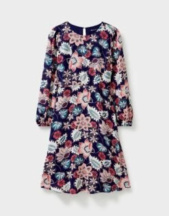 Camilla Knee Length Dress 9 Camilla Knee Length Dress -Crew Clothing WTJ086 MULTIPRNT 6