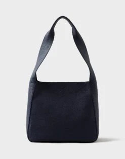 Bella Leather Hobo Bag -Crew Clothing WTN001 NAVY 6