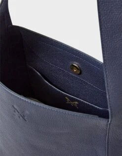 Bella Leather Hobo Bag -Crew Clothing WTN001 NAVY 8