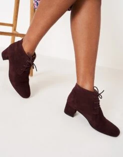 Marilyn Suede Heeled Shoe Boot
