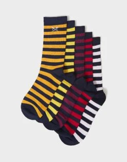 5 Pack Bamboo Sock Box